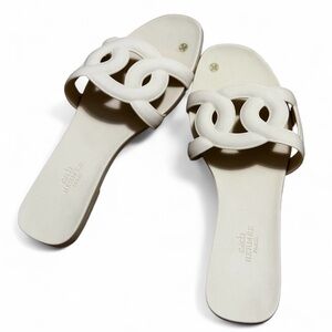 Beige Hermes Women's Sandals